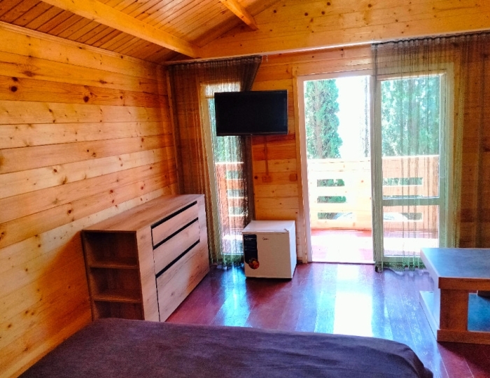 2-местное деревянный домик - Пансионат «Солнечный Летний» Холодная речка