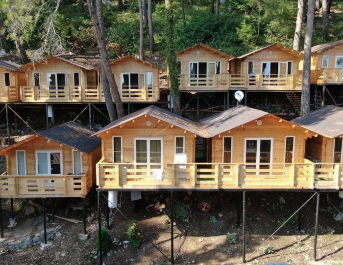 3-мест. деревянный домик - Пансионат «Солнечный Летний» Холодная речка