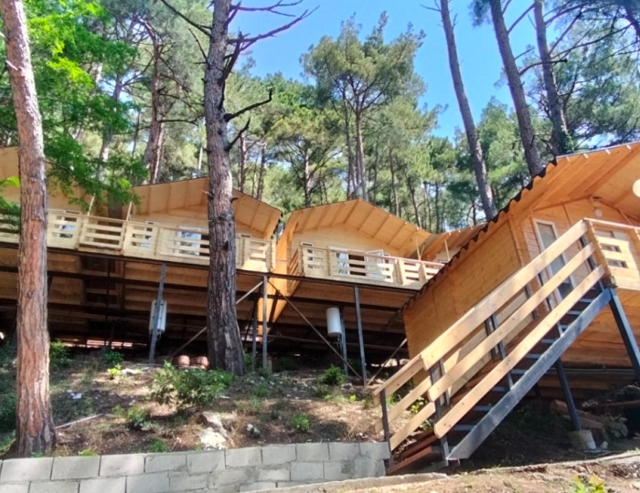 4-мест. деревянный домик - Пансионат «Солнечный Летний» Холодная речка